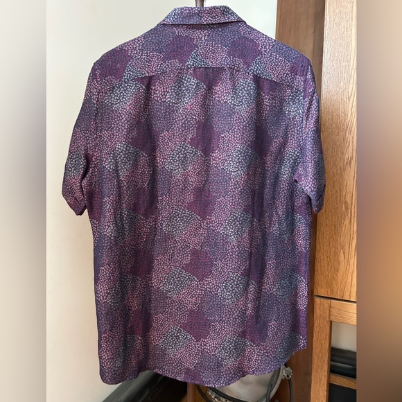 Murano baird mcnutt linen short sleeve button down shirt - Picture 4 of 6